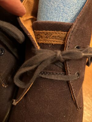 Dr Martens Mayport Desert Boot Faded Blue Canvas 2 Eye Lace  display picture 1