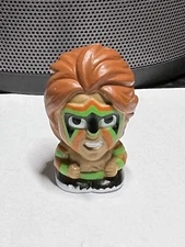 Ultimate Warrior WWE Teenymates 1 Inch Mini Figure. Party Animal, Inc. Used.