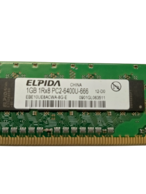 ELPIDA 2GB Ram 2RX8 PC2-6400U-666 EBE21UE8ACWA-8G-E 10 GB Total