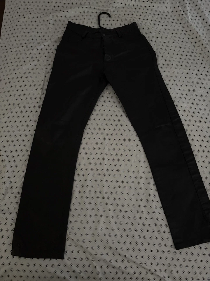 Pantalones de cuero ajustados para mujer talla PEQUEÑA, pantalones de cuero real, importados de Inglaterra Foto 2 de 4