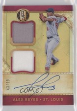 2017 Chronicles Gold Standard Rookie Jersey Double 43/99 Alex Reyes Auto eu8