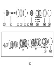 Genuine Mopar Overdrive Clutch Hub And Shaft 4799550 Genuine Mopar Overdrive Clutch Hub And Shaft 4799550