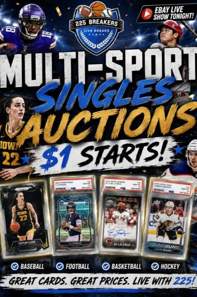 MULTI-SPORT SINGLES ALL NIGHT LONG!