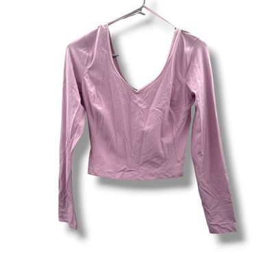 lululemon Align Long Sleeve Womens 6 Pink Peony Nulu Cropped NWT Balletcore