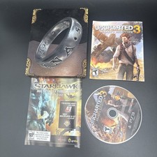 Uncharted 3 Drake's Deception Collectors Edition Steelbook PS3 CIB (TESTED)