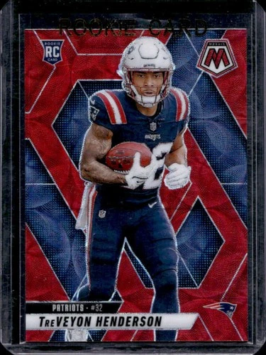 2025 Panini Mosaic TreVeyon Henderson Rookies RC Red Scope Prizm #325 Patriots