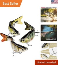 Versatile 3-Piece Bass Fishing Lure Set: Perfect for Freshwater & Saltwater Use