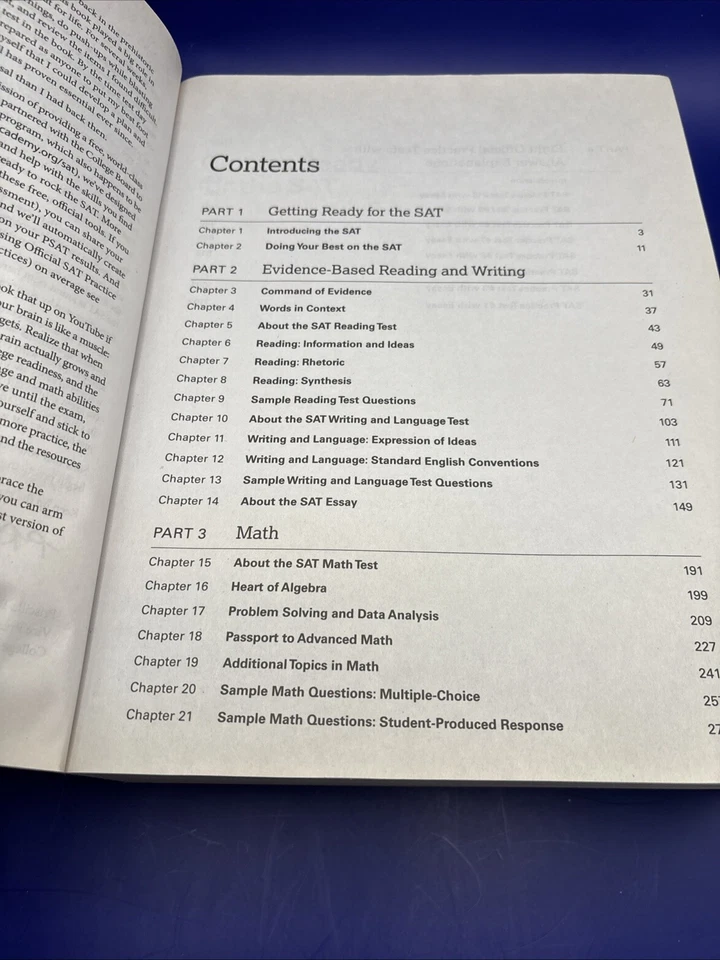 The Official SAT Study Guide 2020 Edition by The College Board-1,310 Pages - Image 3 of 4