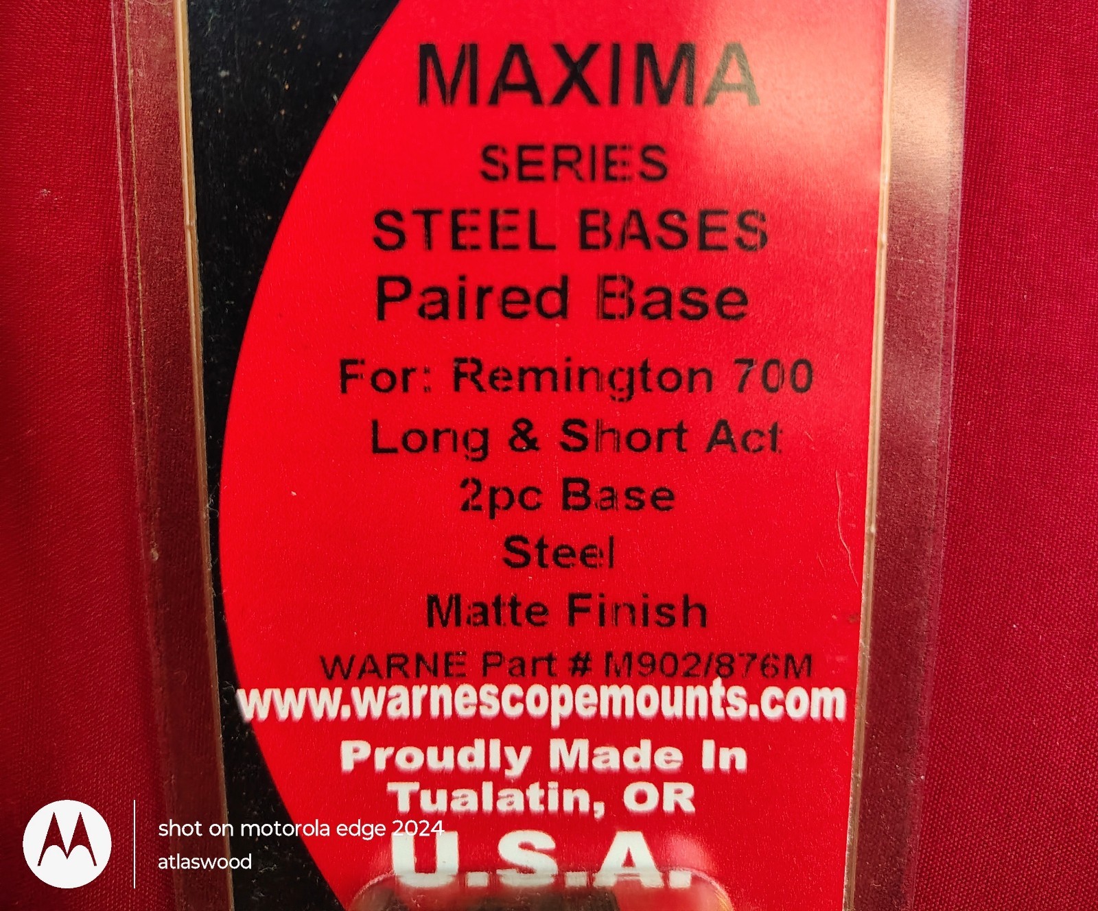 WARNE QD RINGS AND BASES - USED!