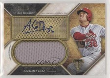 2017 Topps Triple Threads Unity Jumbo Relics 99/99 Aledmys Diaz Auto nd3