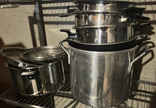 Stainless Steel 4-Piece Pots & Pans Set with ...