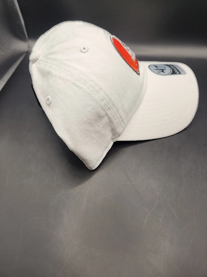 Gorra ajustable blanca Cleveland Browns '47 de limpieza NFL NUEVA CON ETIQUETAS OSFA Foto 4 de 4