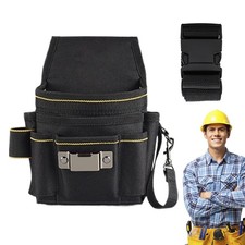 Electrician Waist Pocket Toolkit Belt Tool Pouch Bag Canvas Hardware Holder Bag