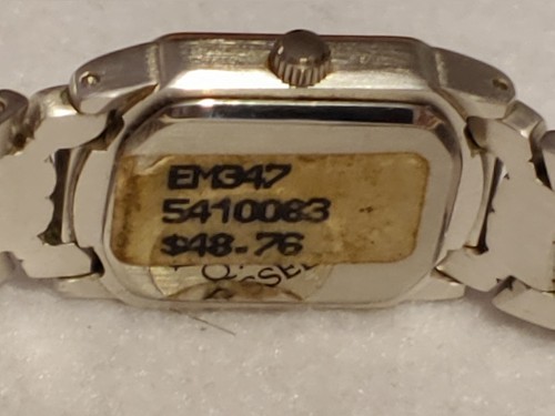 Women's ELGIN Quartz Gold & Silver Tone Pink Dial EM347-Works Good-New Battery - Picture 8 of 11