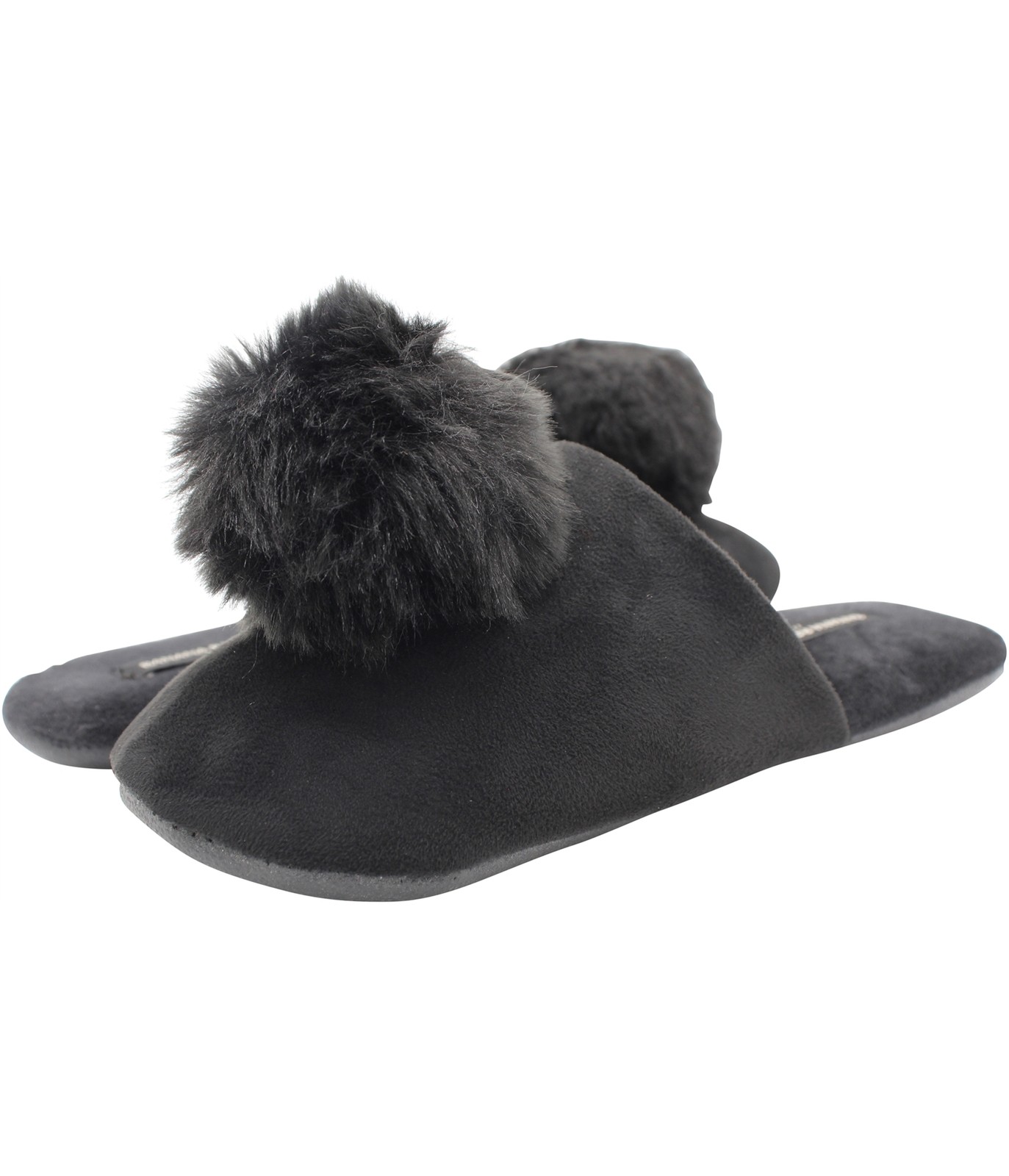 Женские тапочки-горки Banana Republic с помпонами Черные S 6690₽
