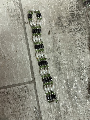 Lot Of 12 Magnetic Hematite Bracelet Anklet Necklace 3 row Variation Of Colors - Afbeelding 7 van 9