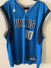 Adidas NBA Authentics Dallas Mavericks Seth Curry Blue Basketball Jersey Size X