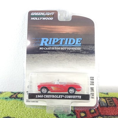 GreenLight Hollywood Riptide 1960 Chevrolet Corvette Red 1:64 Diecast Series 34