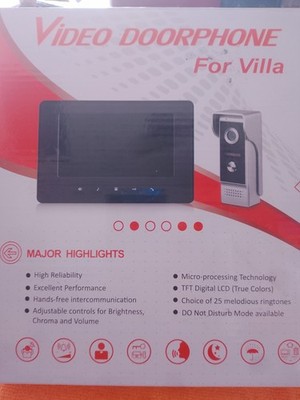 Amocam 1080P Video Intercom System, Wired VideoDoorbell HD Camera w/7'' Monitor
