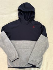 Reebok Boy's SIZE XL 14-16 Athletic Winter Pullover Hoodie color GRAY/BLUE NAVY