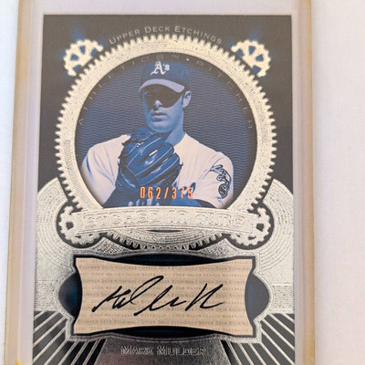 Upper Deck 2004 Upper Deck Etchings Etched in Time Mark Mulder ET-MM Auto /375