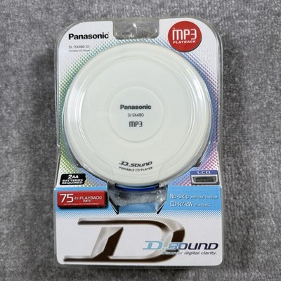 Panasonic SL-SX480 Portable CD MP3 Player D-Sound 75hr Playback Anti-Skip