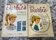 Vintage 1960s Barbie Book Lot Here's Barbie Fashion Success HC Random House