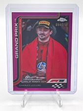 Topps Chrome F1 2025 Charles Leclerc Monaco GP #129 Purple Refractor 094/250