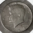 1964 Set of 2 - 90% Silver John F Kennedy JFK Half Dollar Uncertified Beauties!!