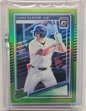 SSP Chase DeLauter  2025 Panini Donruss Optic Rated Prospect Lime Green #/149