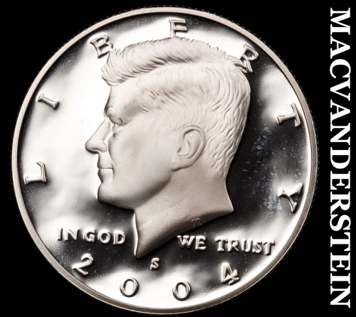 2004-S Silver Kennedy Half Dollar-Choice Gem Proof Lustrous No Reserve #i4572