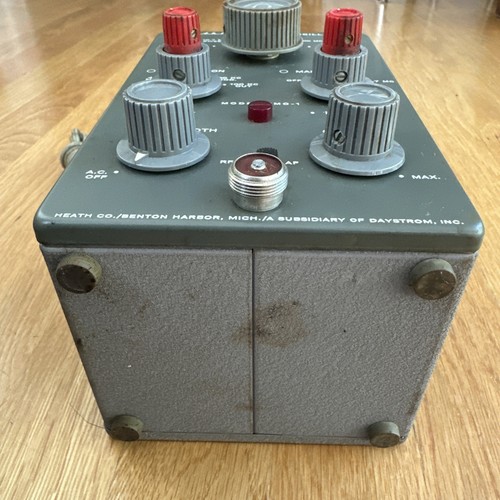 VTG 1960 Heath HEATHKIT FM TEST OSCILLATOR Model FMO-1 + Manual UNTESTED AS-IS - Photo 4/9