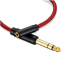30Ft 6.35mm Male to 3.5mm Female Headphones Adapter