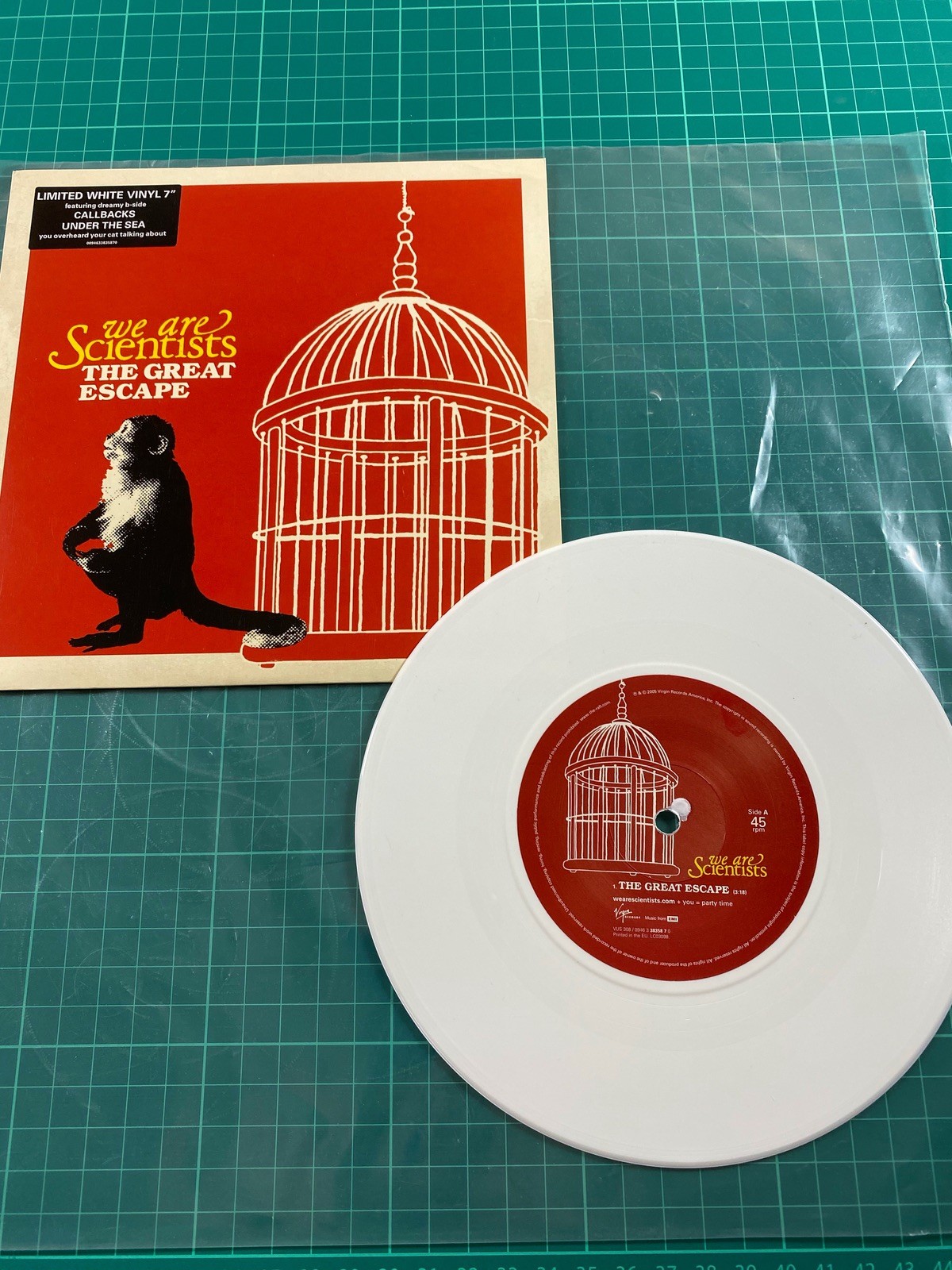 We Are Scientists The Great Escape 7"" White Vinyl Record