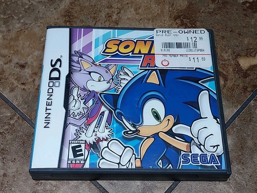 Sonic Rush Adventure Nintendo DS Complete CIB Tested! Very Good Condition