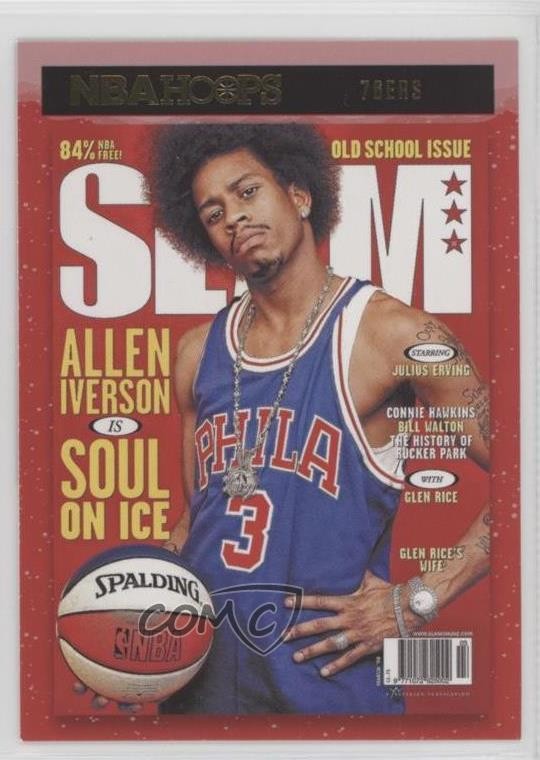 2020-21 Panini NBA Hoops Slam Winter Allen Iverson #1 HOF 0pp4