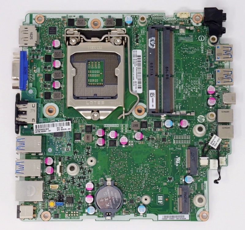 HP EliteDesk 800 G2 Mini LGA1151 DDR4 Motherboard 810660-001 801739-001 - Main Image