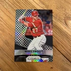 2015 Mike Trout Panini Prizm Black And White Checker Pattern /149 #120