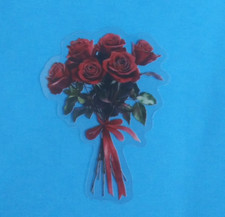 Beautiful Red Roses Transparent Sticker 2.38