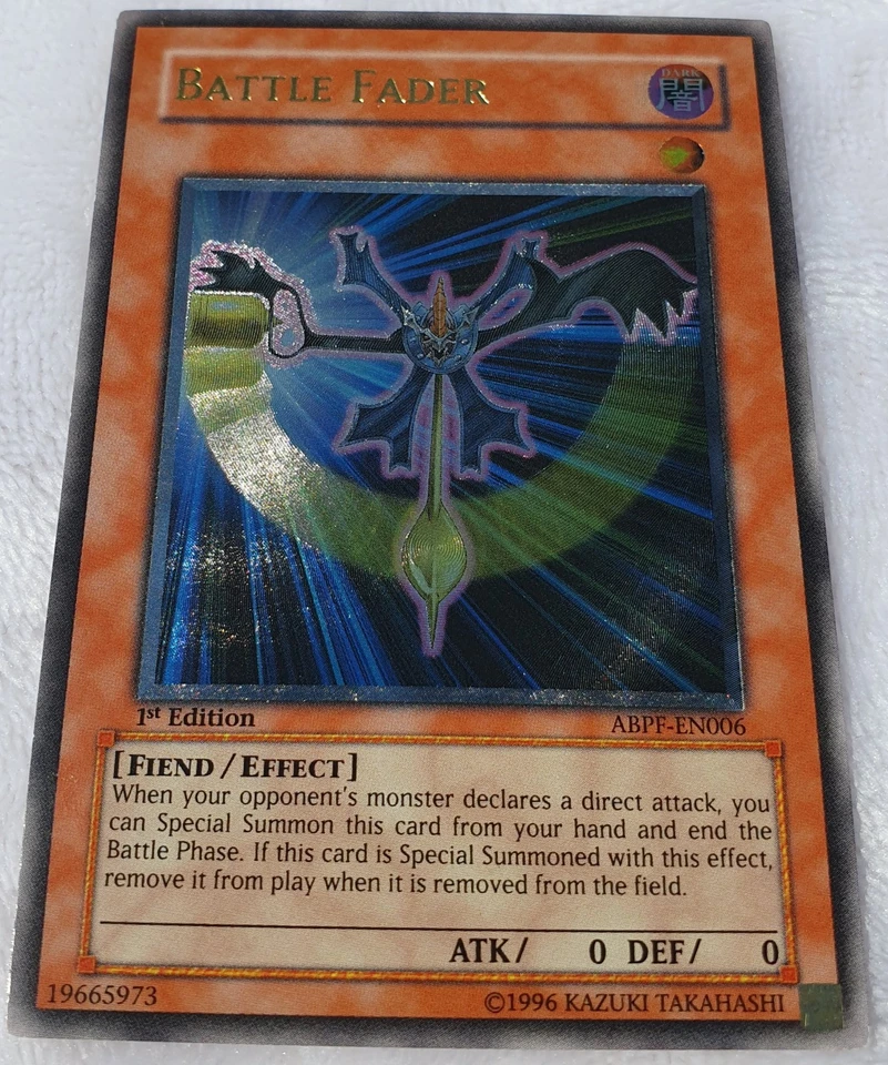 Yugioh 1x Battle Fader ABPF-EN006 Ultimate Rare 1st Edition Near Mint - Image 4 of 4