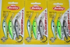 3 packs berkley flicker shad size 5 rattle 2" 1/5oz assortment bass crankbaits