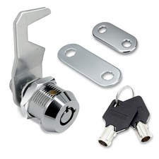1Pack Toolbox Lock with Keys 5/8 Inch Cabinet Locks Keyed Alike Tubular Cam Lock