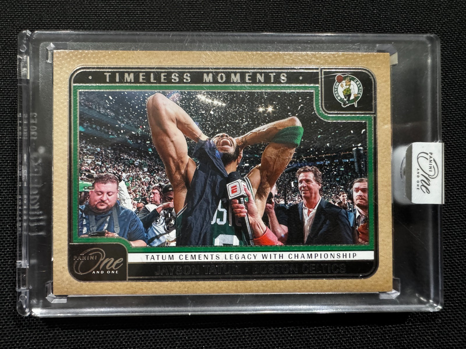 2024-25 Panini One And One Jayson Tatum #TM-JTB Timeless Moments 93/99