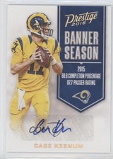 2016 Panini Prestige Banner Season Ink 40/50 Case Keenum #7 Auto 0f8