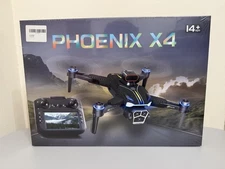 DRONE PHOENIX X4 Camara-Built In Screen Remote. GPS Return to Sea- Sealed Box