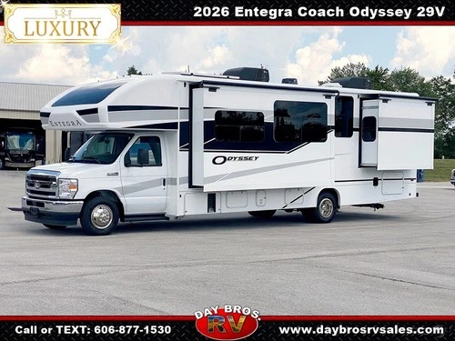 26 Entegra Coach Odyssey 29V Class C RV Gas Motorhome Camper Theater Seats Slide
