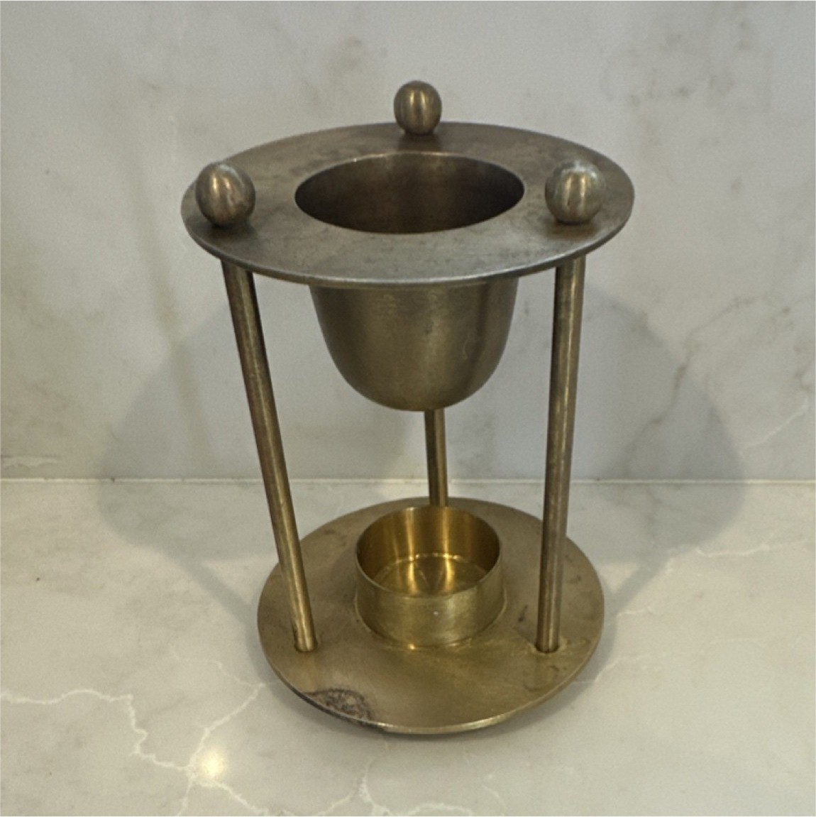 Vintage Brass Aromatherapy Oil Burner