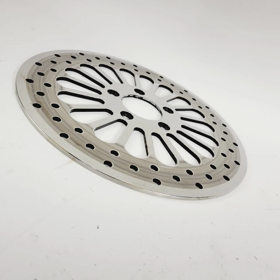 DNA Polished Super Spoke Single Rear 11.5 Disc Rotor 2000-2015 Harley Softail XL - Image 4 of 4