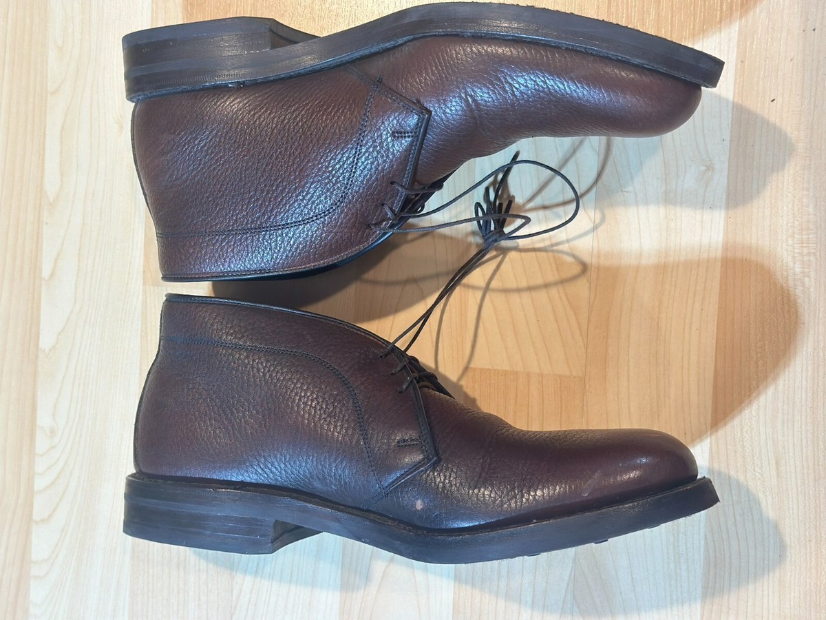 Allen Edmonds Chukka Boots Mens 9.5 E Malvern Brown Leather Casual Ankle Lace Up Men main image 4