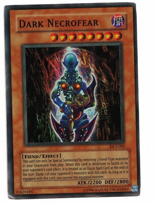 Yu-Gi-Oh Card: Dark Necrofear DL2-002 Super Rare! EX